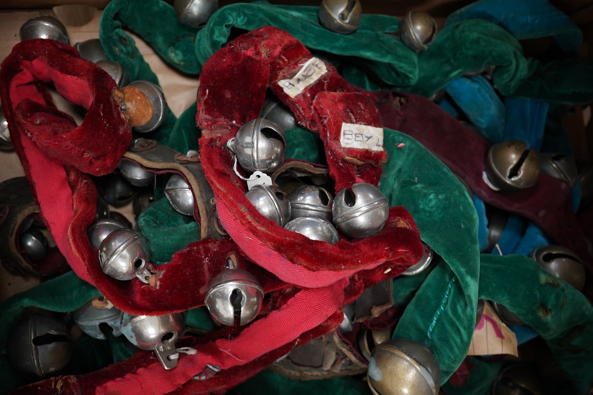 A large collection of acoustic musical bells. Condition - fair